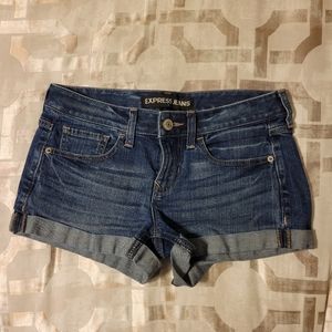Express denim shorts